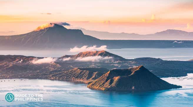  volcano and lake view 